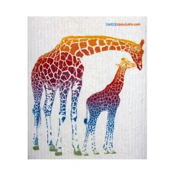 Swedish Dishcloth, Colorful Giraffe