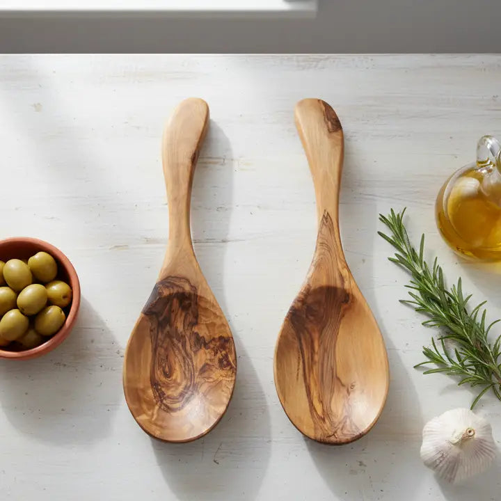 Olivewood Curved Serving Spoon