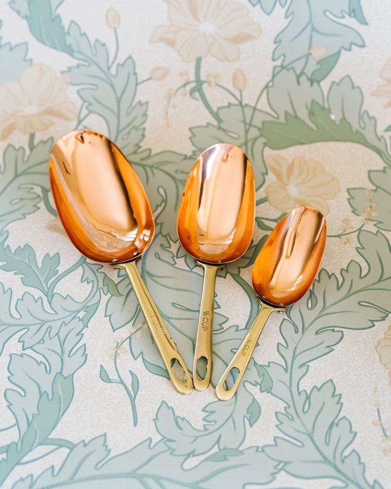 Copper S/3 Measuring Scoops