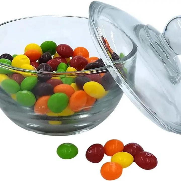 Glass Covered Sugar Dish