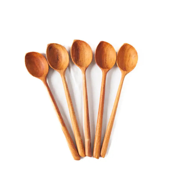 Carved Wooden Dip Spoon