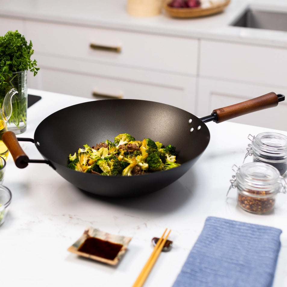14" Joyce Chen Preseasoned Carbon Steel Wok