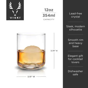 S/2 Crystal Whiskey Tumblers