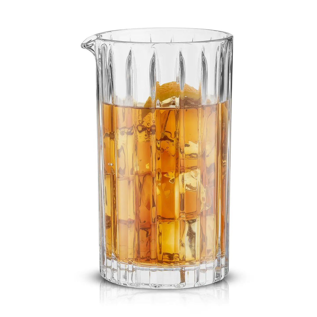 Alina Ribbed Cocktail Mixing Glass Pitcher - 20 oz