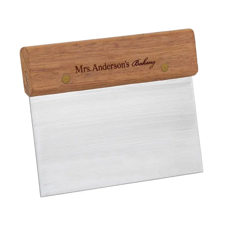 Wood Handle Mrs. A Pastry Dough Scraper