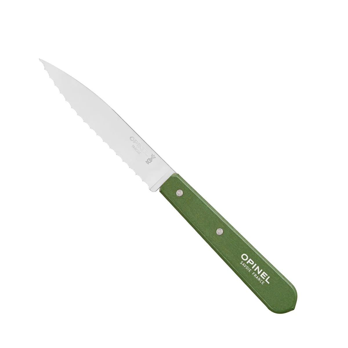 No.113 3.75" S/S Serrated Paring Essential, Dark Green