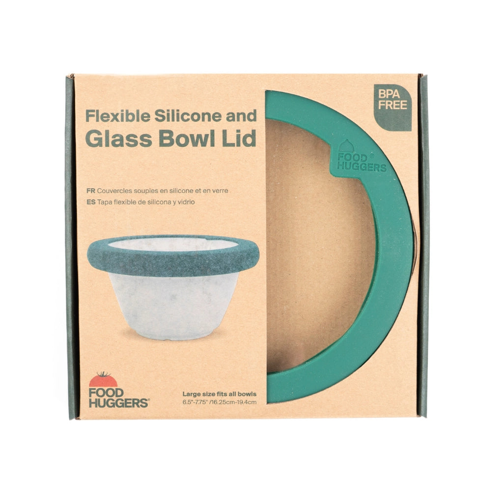 Large Glass Hugger Lid Gradual Green