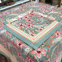 Tablecloth 60x90 Frangipani Green Rose