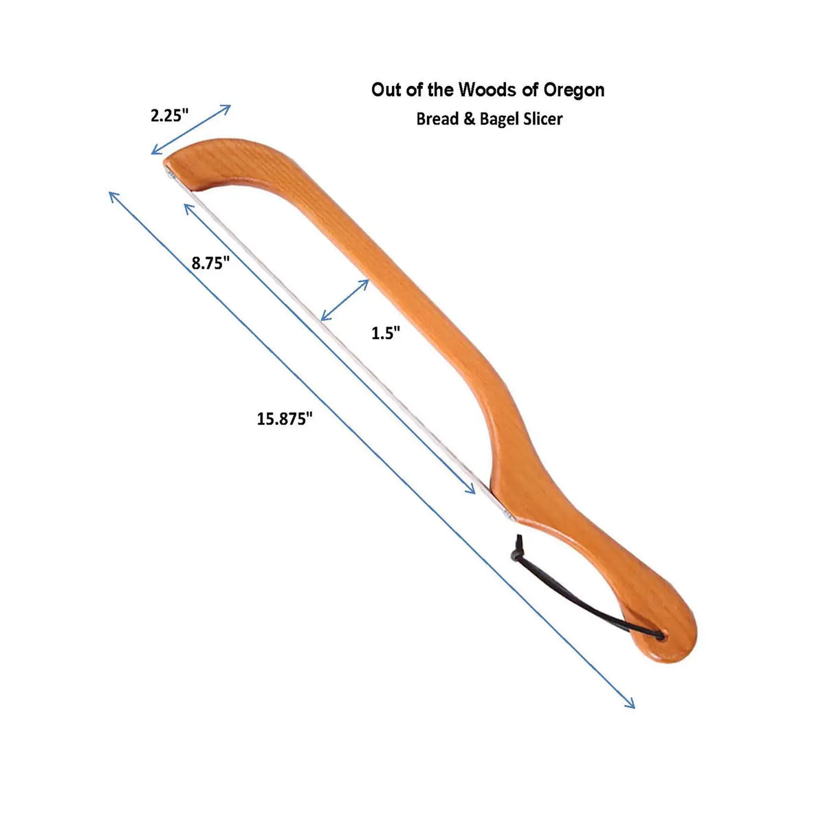 Bread & Bagel Slicer, Maple Finish
