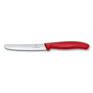 4" Swiss Classic Tomato and Table Knife, Red