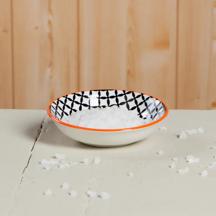 Black Lattice Dip Bowl