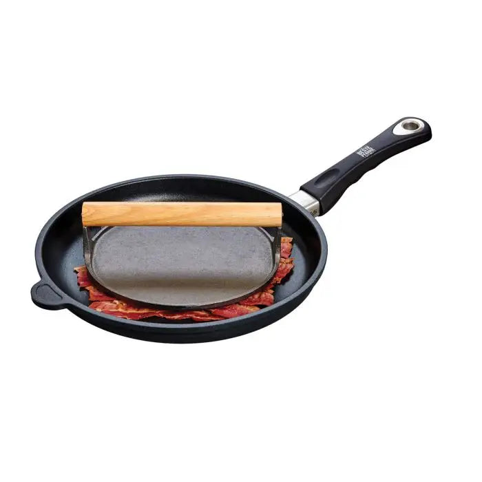Bacon Press, Cast Iron, Round