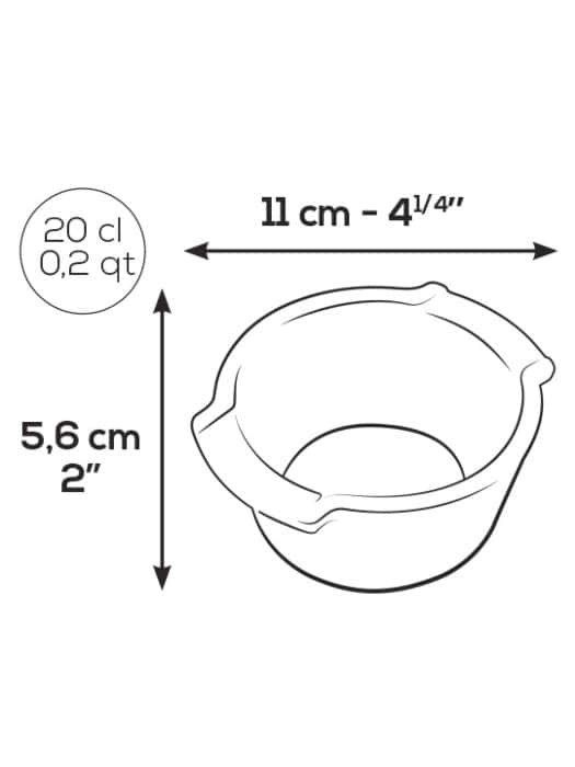 S/2 Slate Ceramic Ramekins Appolia