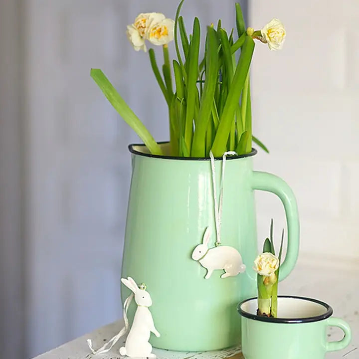 Mint Coolness 2.7qt Vintage Enamel Pitcher