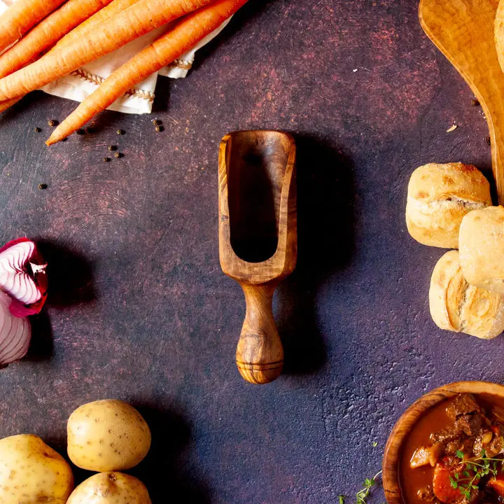 Olivewood Medium Canister Scoop