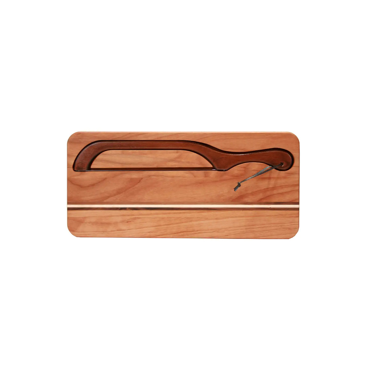 Deluxe Bread Knife Board with Walnut Bread Slicer Right Handed