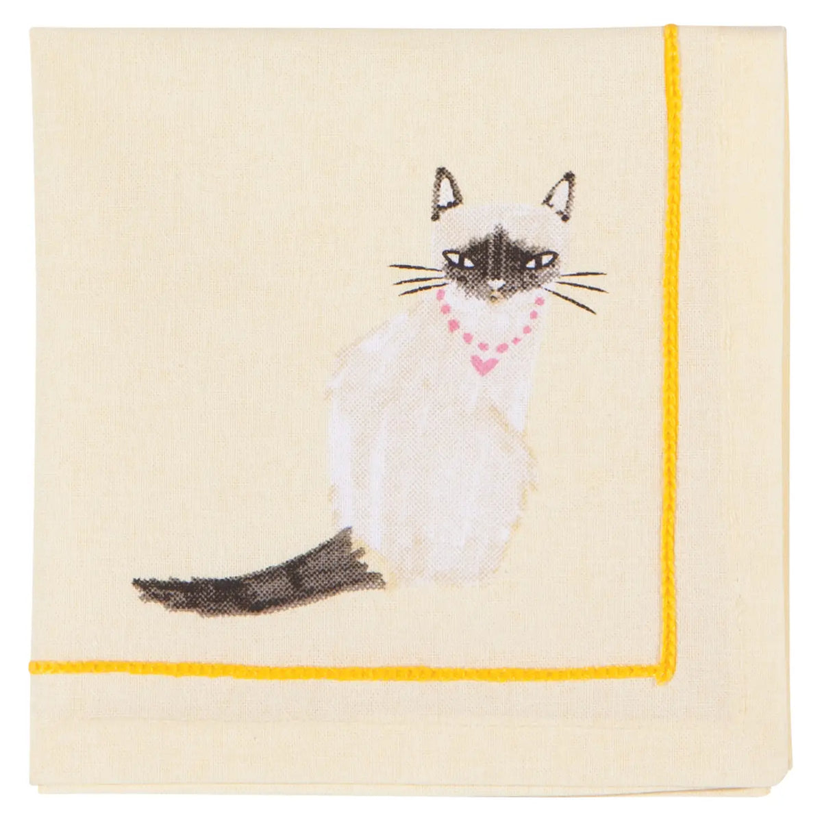 Cocktail Napkin S/4 Feline Fine