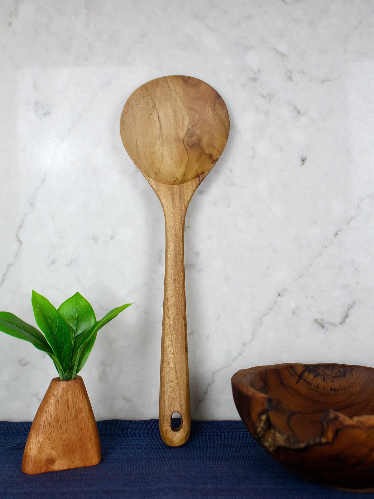 Wood Spoon Large Rustic Handle
