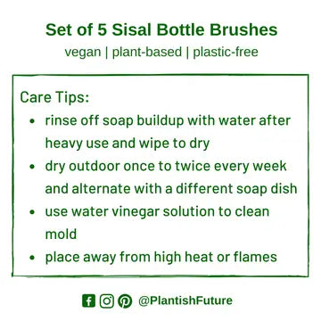 S/5 Sisal Bottle Brushes