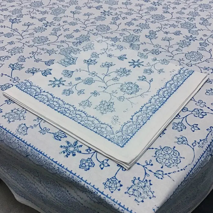 Tablecloth 86" Round Bluette
