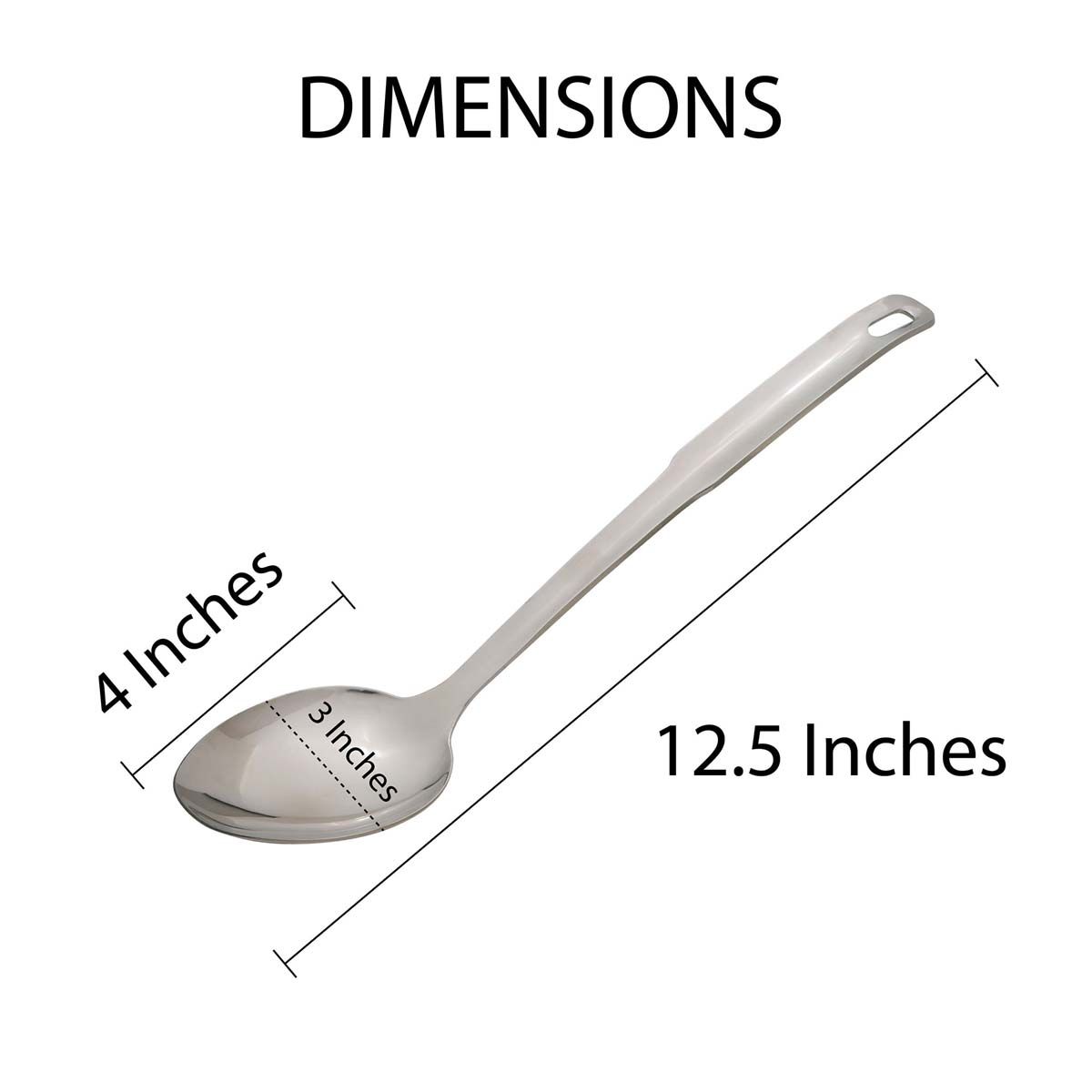 Stainless/S 12.5" Solid Serving Spoon