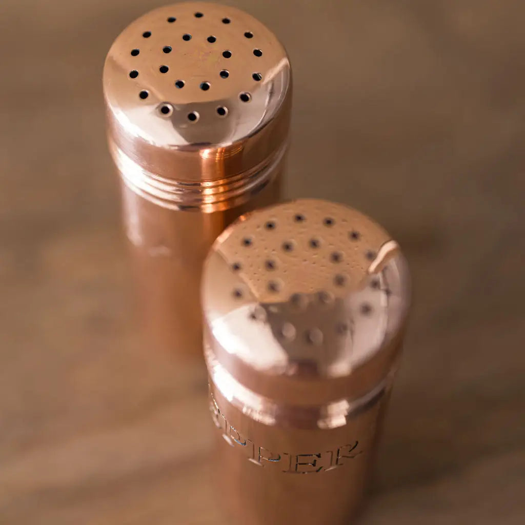 Copper Salt & Pepper Shakers S/2