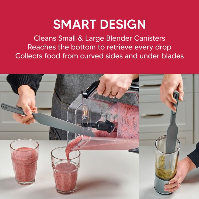 Grey Silicone Blender Spatula