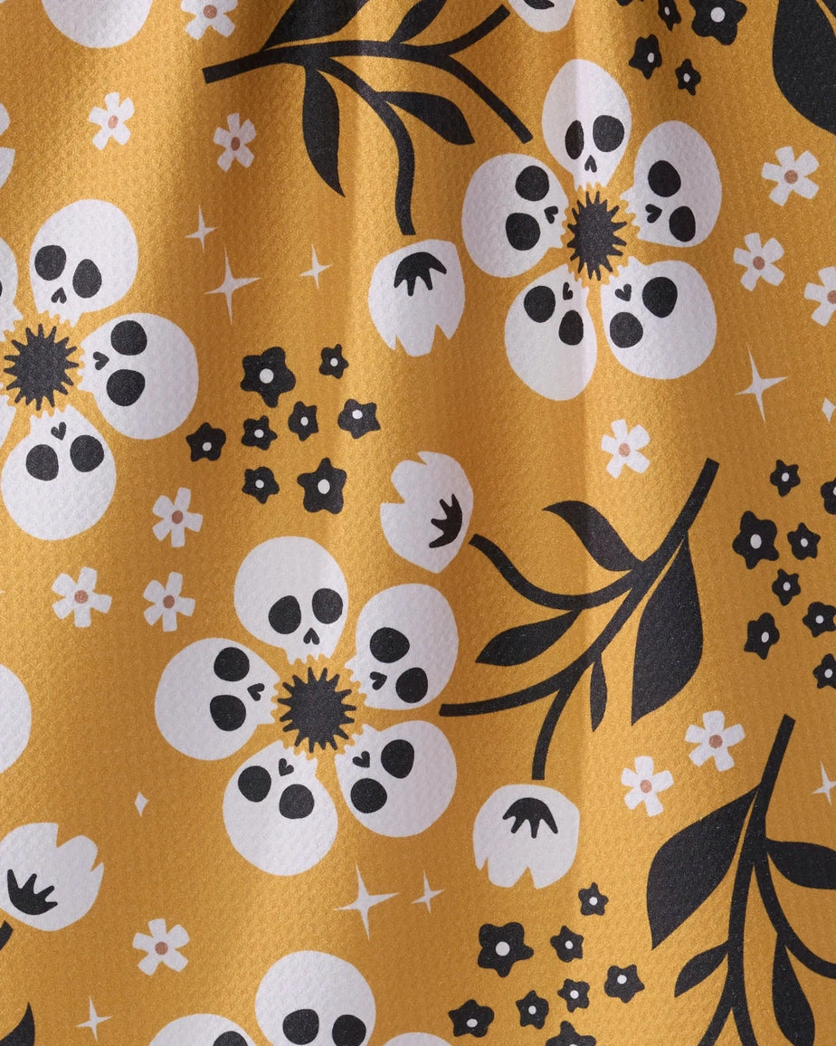 Orange Marrow Bloom Tea Towel