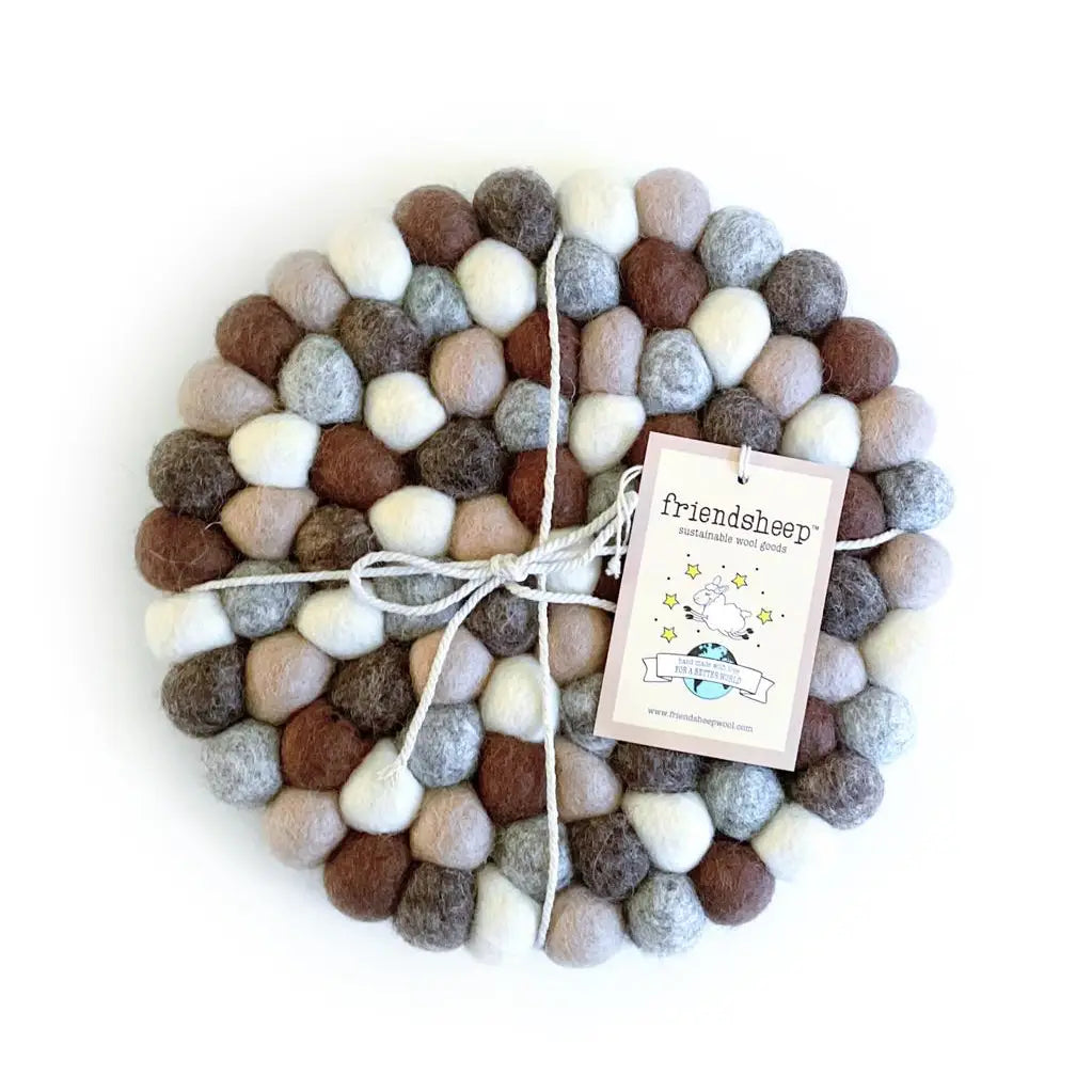 Eco Trivet Earth Tones Round