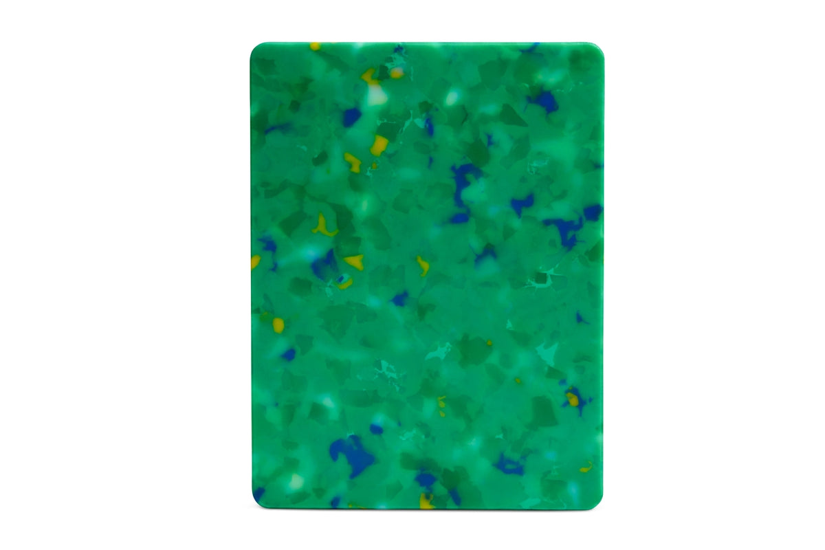 Confetti Green Recycled Cutting Board 6"x8" XS