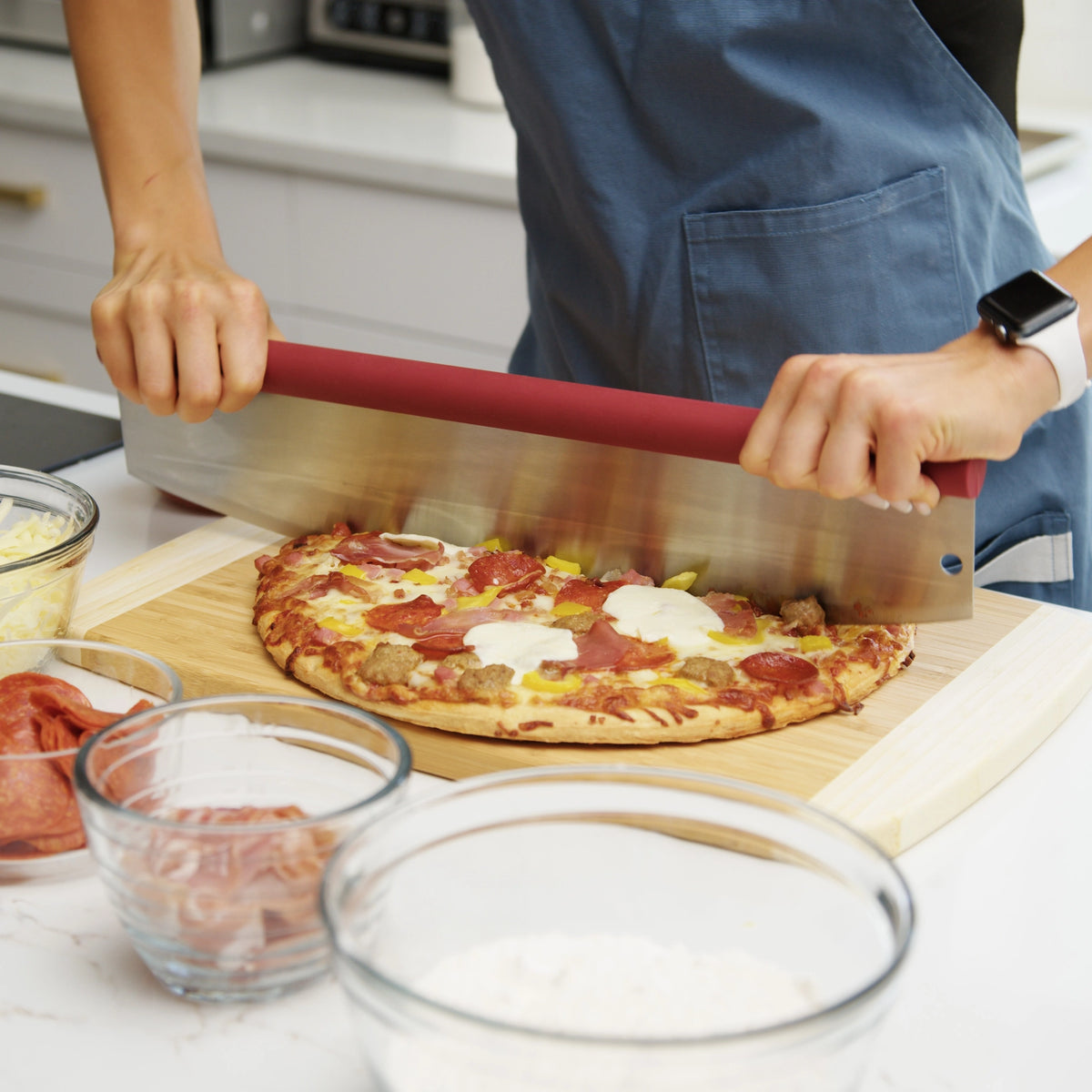 Pizza Rocker Cutter 18"