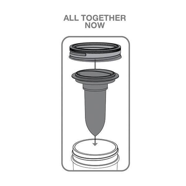 Jarware Salt And Pepper Shaker, Regular Mouth
