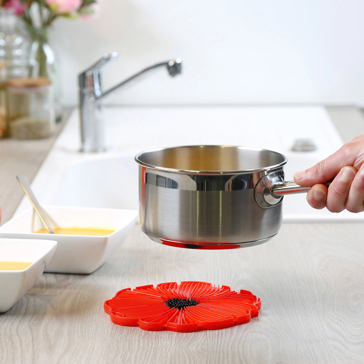 Poppy Red 8" Trivet