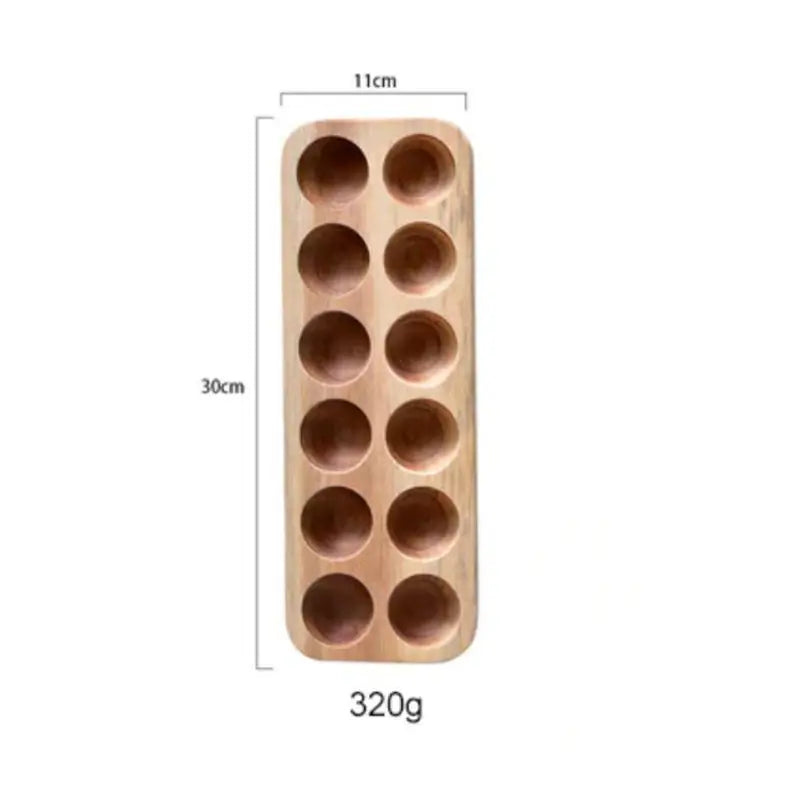 Wooden 12 Hole Egg Tray