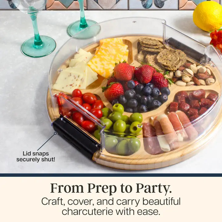 Flip, Serve, Store Round Charcuterie