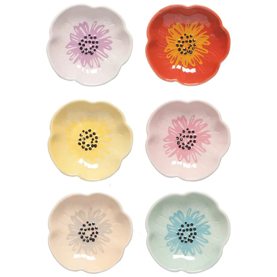 Flower S/6 Pinch Bowls