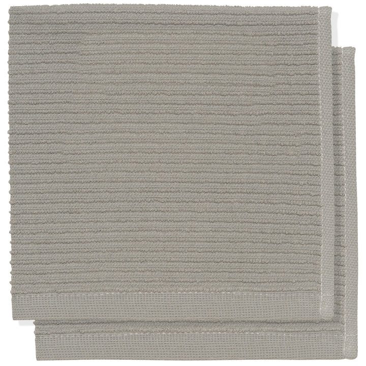 S/2 Dishcloth London Gray Ripple