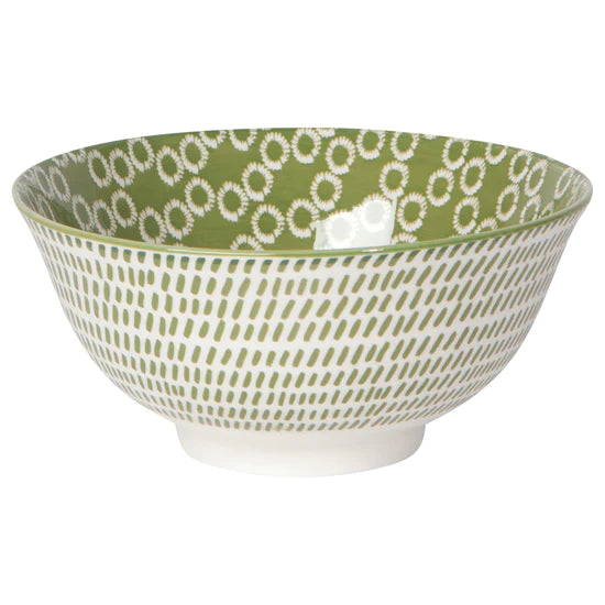 Green Rings 6" Bowl