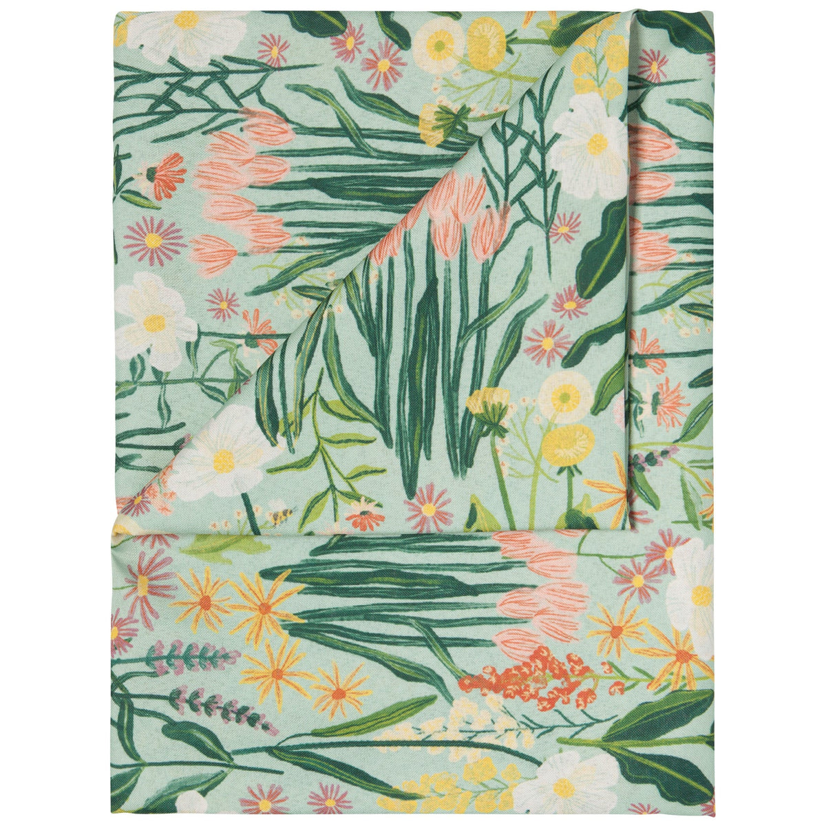 60x120 Clean Coast Bees & Bloom Tablecloth