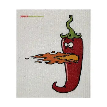 Swedish Dishcloth, Hot Chili Pepper
