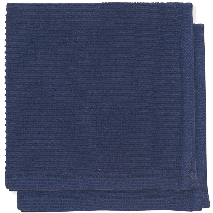 S/2 Dishcloth Indigo Ripple