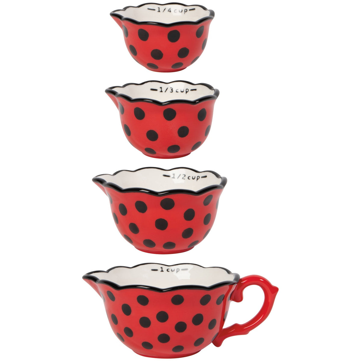 S/4 Measuring Cups Ladybugs