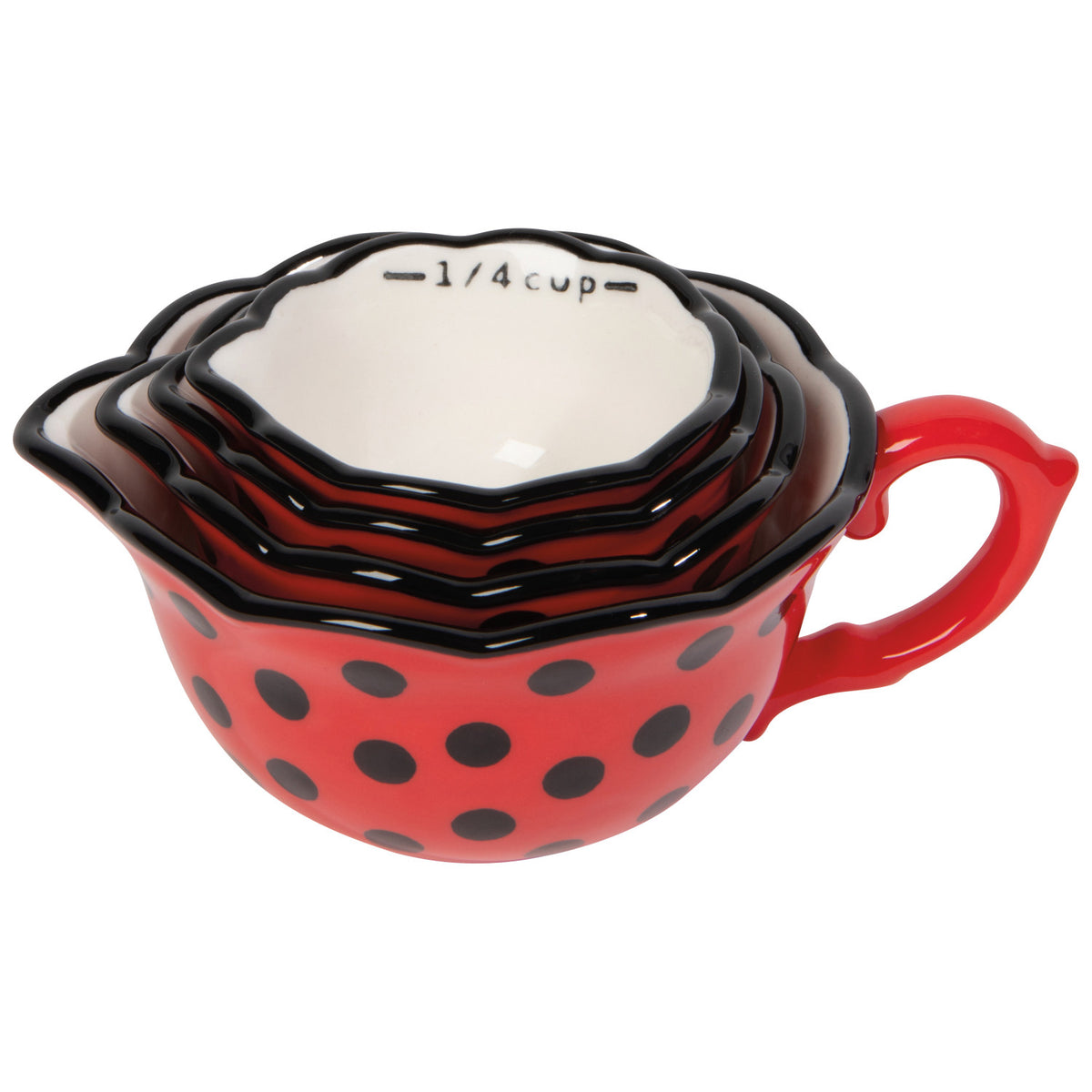 S/4 Measuring Cups Ladybugs