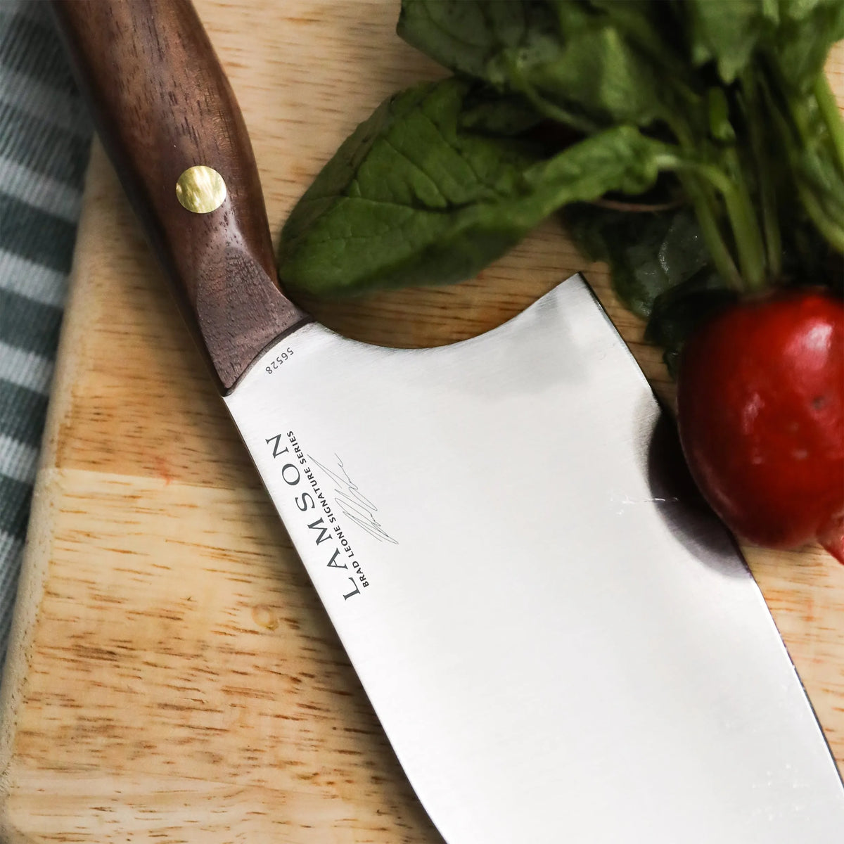 Brad Leone 6" Chinese Santoku Cleaver, Walnut