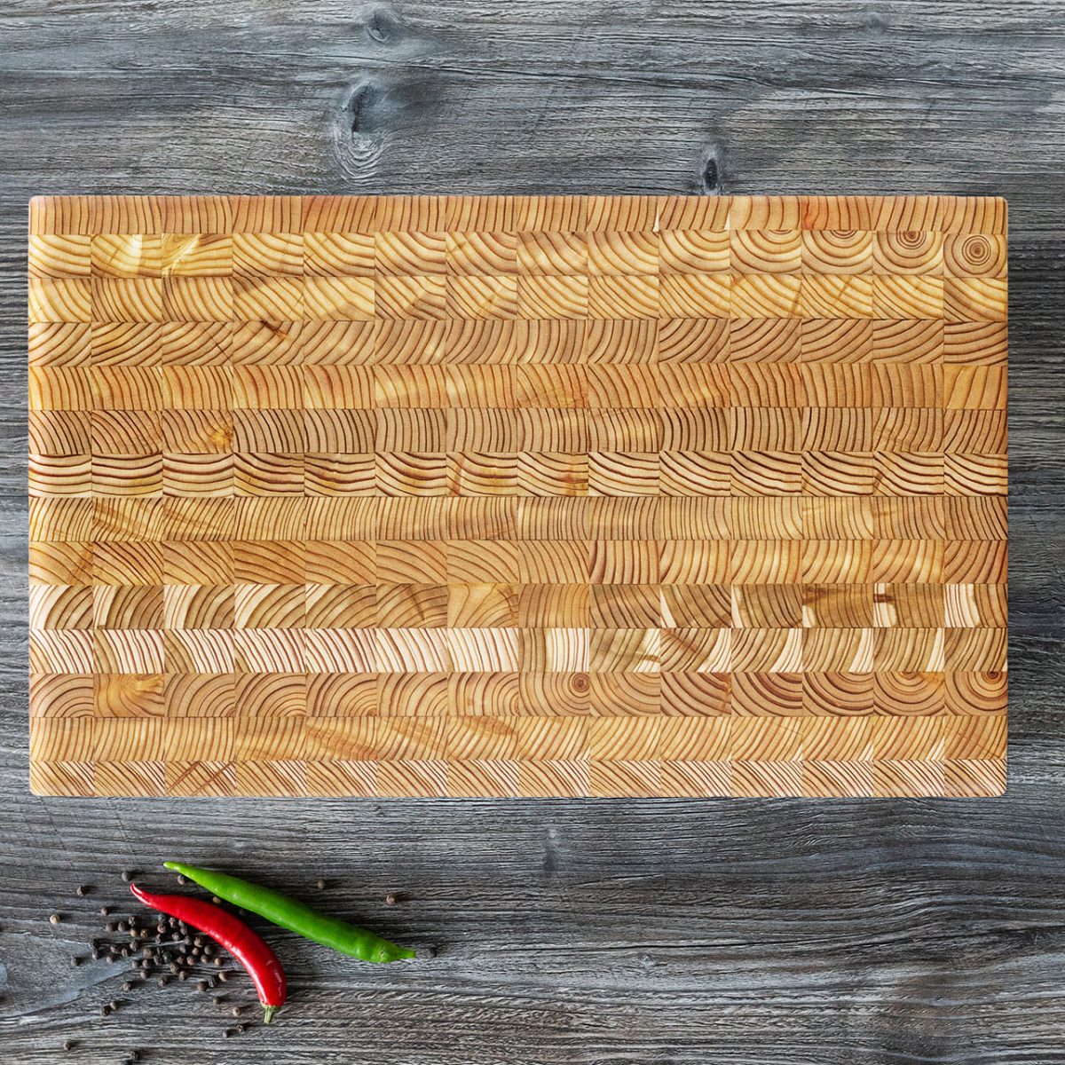 Small Premium Board 17.75" x 11" x 1.5" Larch Wood