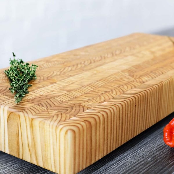 Buffet Board 21.5" x 9.5" x 2.5", Premium Larch Wood