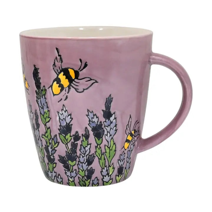 Lavender Spring Bee 12oz Mug