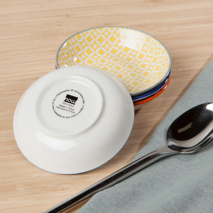 Yellow Diamonds Dip Bowl