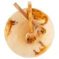 11.5" Umber & Cream Resin Serving Set