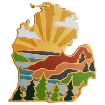 Michigan Color Cutting Board